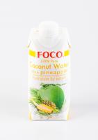 Вода кокосовая FOCO ананас 330мл