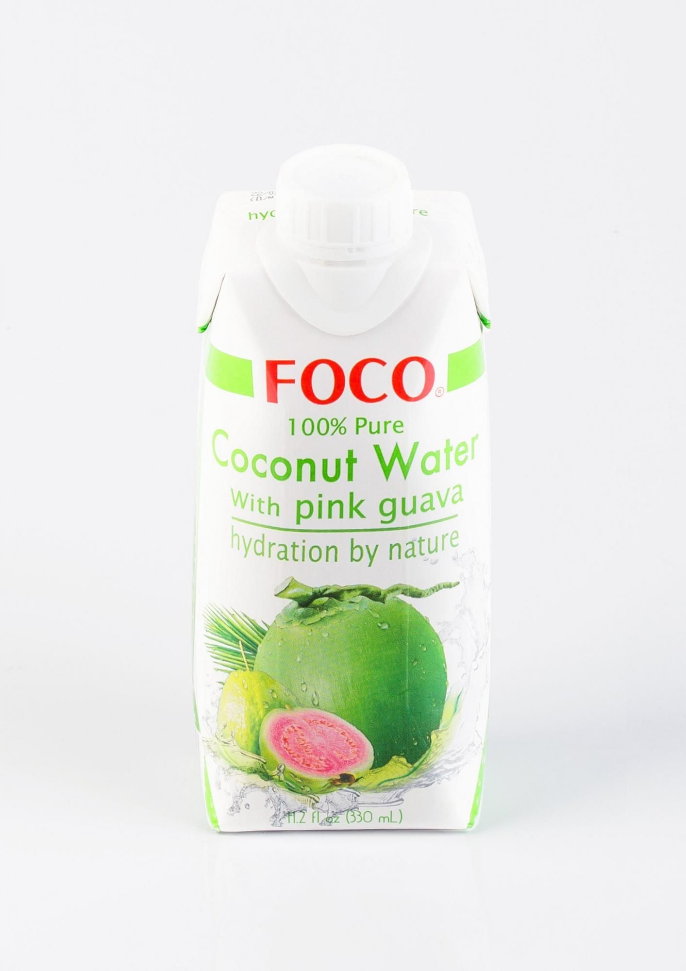Вода кокосовая FOCO розовая гуава 330мл купить с доставкой на дом в  Санкт-Петербурге | Вкус и Здоровье