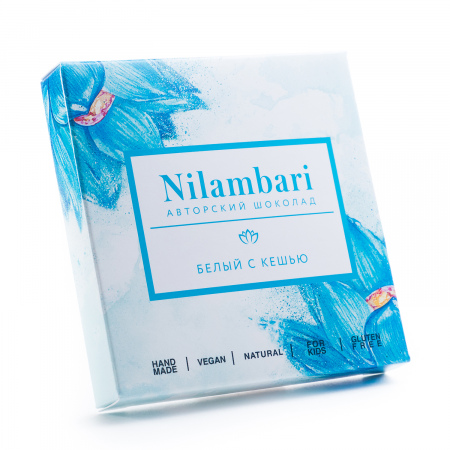 Шоколад Nilambari белый на кешью 65г