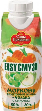 Коктейль Изи смузи Морковь 250мл