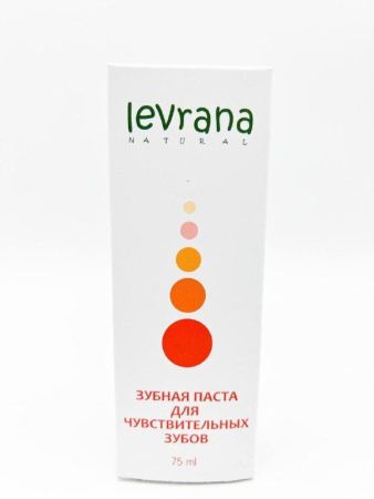 Паста зубная Levrana для чувствительных зубов 75мл